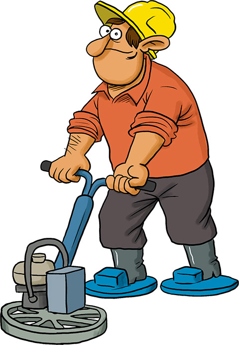 Brušenje betona, ilustracija